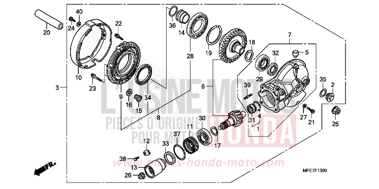 ANTRIEBSZAHNRAD von Shadow Aero GRAPHITE BLACK (NHB01B) von 2010